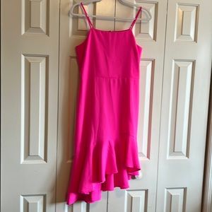NWT M Girls by Material Girls Pink Spaghetti Strap Dress Size M
